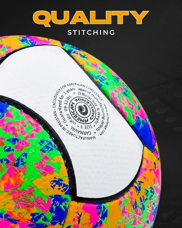 Carnaval 18 Panel Soccer Ball (Confetti, 4) gallery