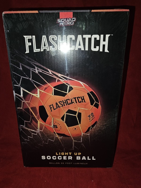 Squad Hero FlashCatch Light Up Soccer Ball Glow In The Dark #5 Official Size
