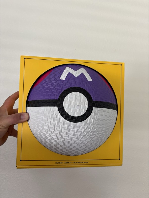 Pokémon Kickball Purple Master Ball Design Soccer Ball