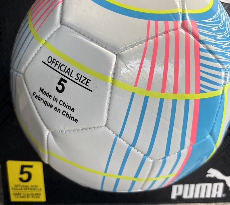 Puma MultiColor Soccer Match Ball Size 5 Ages 13 & Older. New n Packaging Box