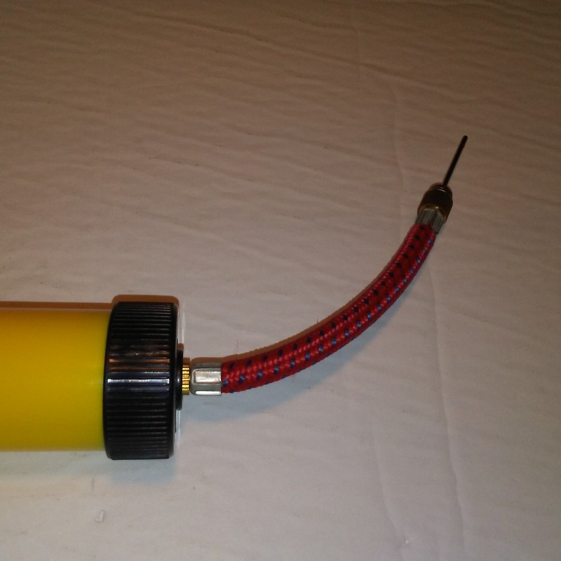 Ball pump with attachment Very light Fits in small bag easily for bikes uses too gallery