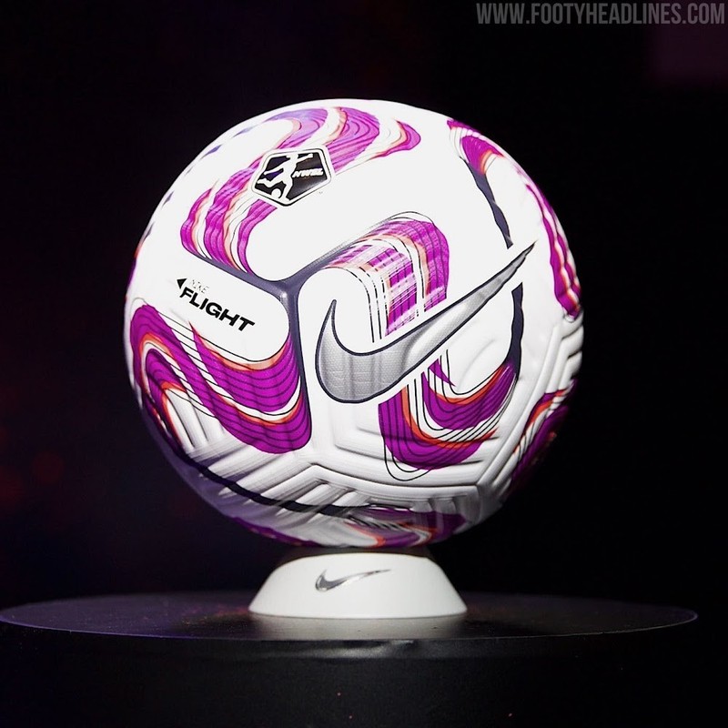 Nike Flight NWSL 2022 2023 Official Match Soccer Ball White/Hyper Violet Size 5
