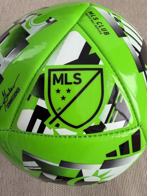 Adidas 2024 MLS Club Soccer Ball - Solar Green/Black/White Size 4 IP1627 gallery