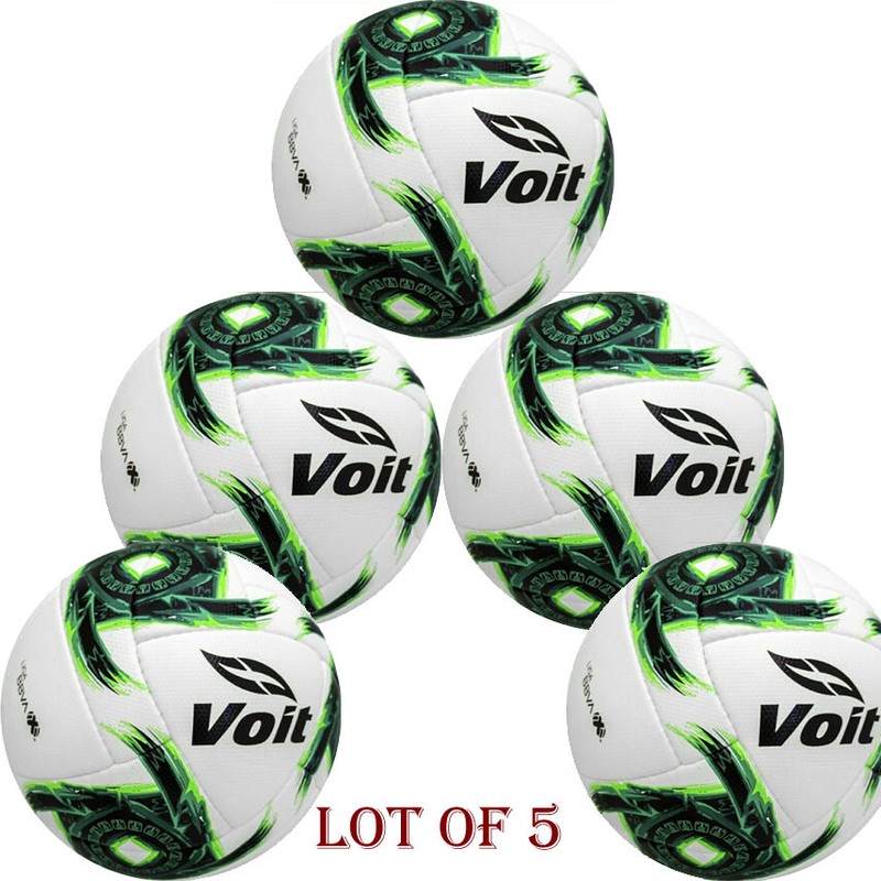 LOT OF 5 – VOIT loxus green II 2020 Special edition OMB Fifa Pro size 5 BALL