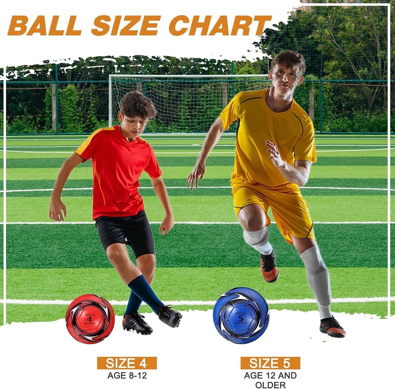 12 Pcs Operation Christmas Deflated Soccer Balls Size 3 with Pumps Bulk Pack gallery