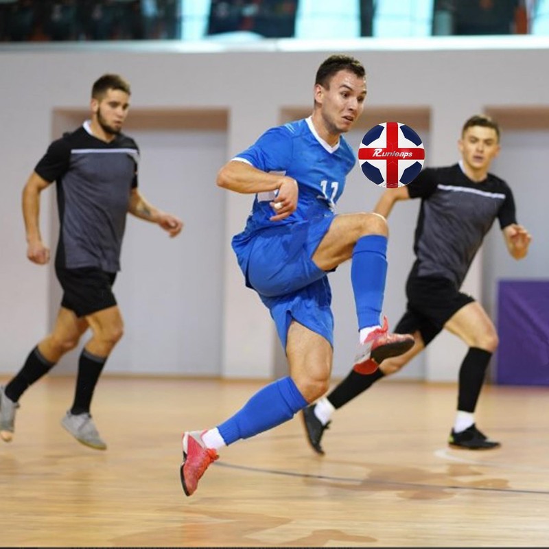 Size 4 Futsal Ball for Indoor Training and Games - Red, White, Blue gallery