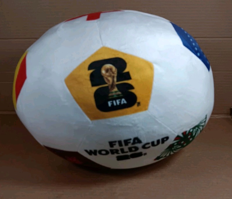 FIFA World Cup 2026 Soccer Ball Plush for Kids, Official 10 Inch Soccer Pillow
