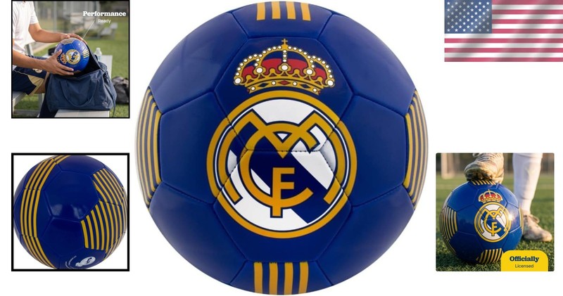 Authentic Real Madrid Football, Size 5 - Fan Collectible gallery