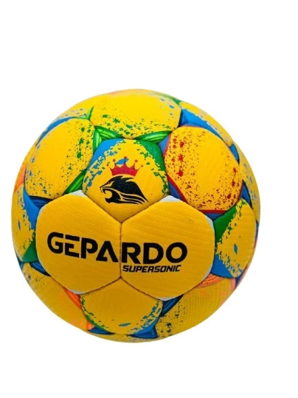 GEPARDO SUPERSONIC hand sewing OFFICIAL MATCH BALL (yellow and multi ) size-5