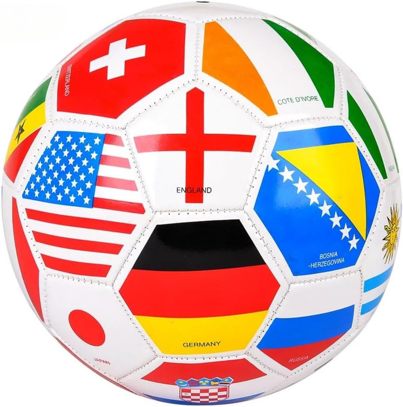 9 Inch Regulation Flag Soccer Ball, One per Order