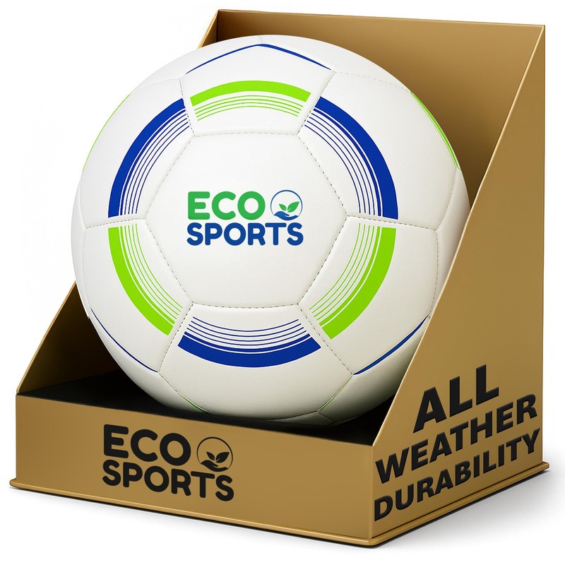 Soccer Ball Size 3 — Recycled TPU Non-Toxic BPA & PFAS Free, Long Air Retenti…
