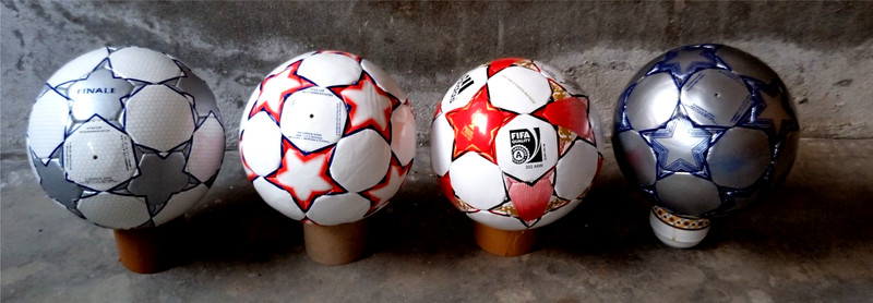 Vintage Adidas Champions League Finale Match Balls Set Athens Moscow Size 5