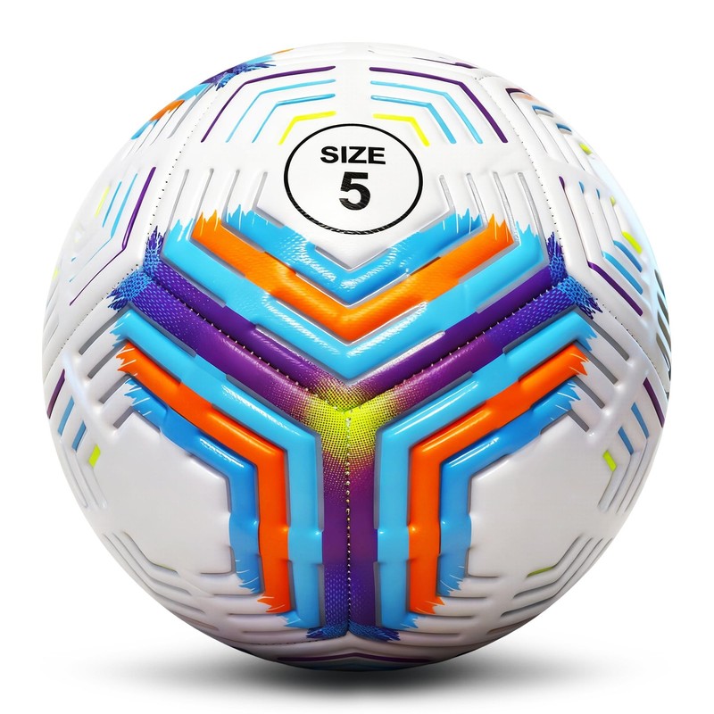 Soccer Balls Size 5, Official Match Weight Long-Lasting Construction, Outdoor...