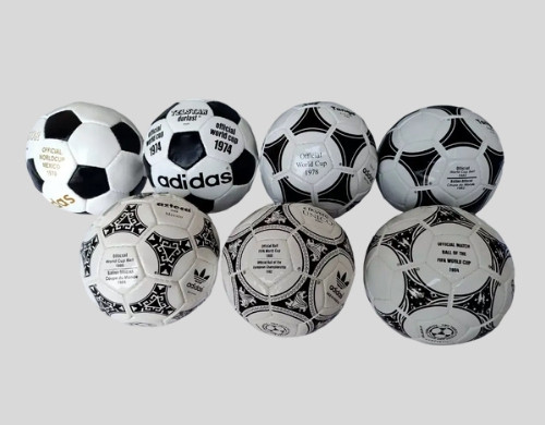 Adidas Mini Historical Ball FIFA World Cup 1970 to 1994 Set of 7,Size 1