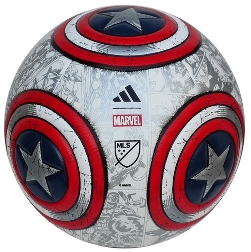 ADIDAS MLS MARVEL CAPTAIN AMERICA SOCCER BALL SIZE 5 - NEW - WORLD CUP gallery