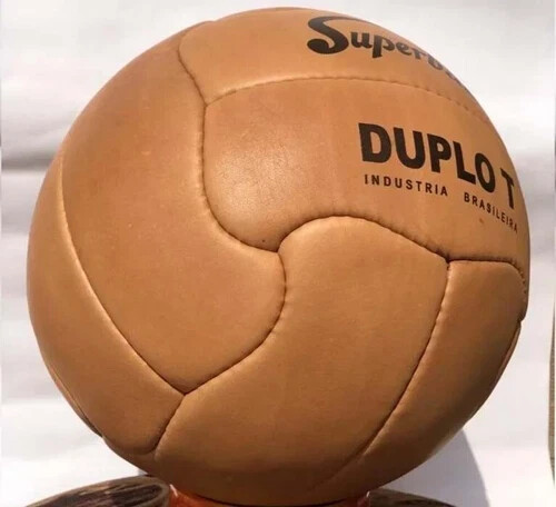 Duplo T Superball 1950 FIFA World Cup GENIUNE LEATHER Soccer Ball Size 5 gallery