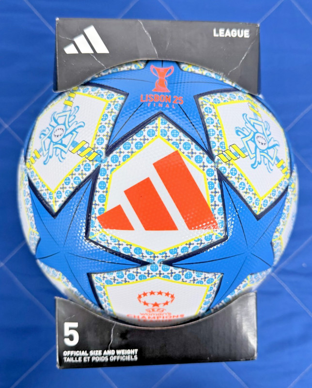 adidas UWCL Lisbon 2025 League Soccer Ball Size 5 UEFA Womens Champions NWT gallery