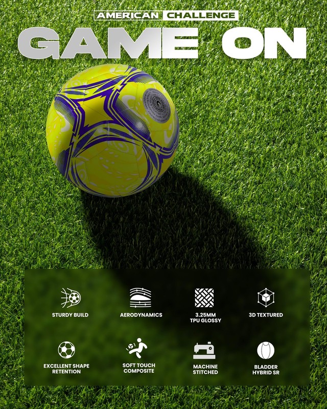 Paisley Soccer Ball – Professional Training Soccer Ball for Grass Fields – Du... gallery