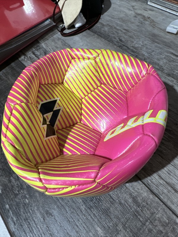 NEW LOTTO Soccer Ball, Pink and Yellow Size 3 gallery