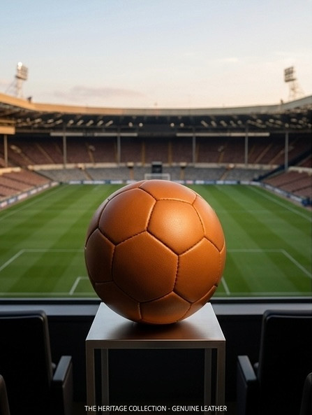 Premium Handmade Leather Soccer Ball | Luxury Vintage Style Size 5 Football