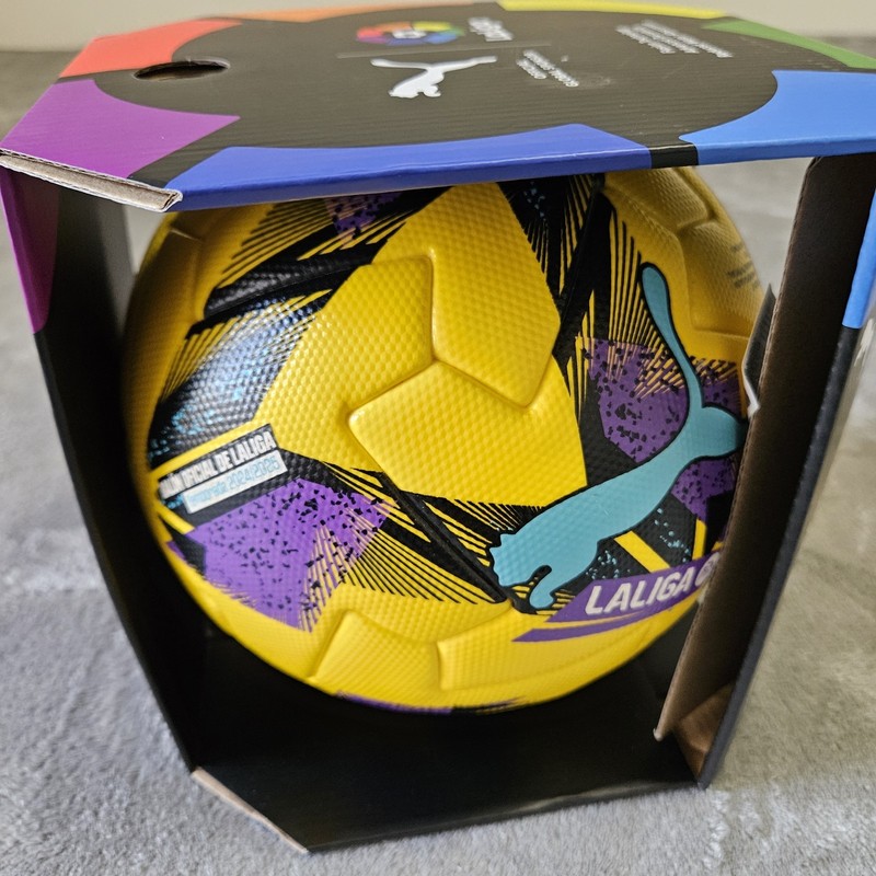Puma Laliga FIFA Pro Official Match Ball, Size 5 Yellow Multicolor Fusion Tech gallery