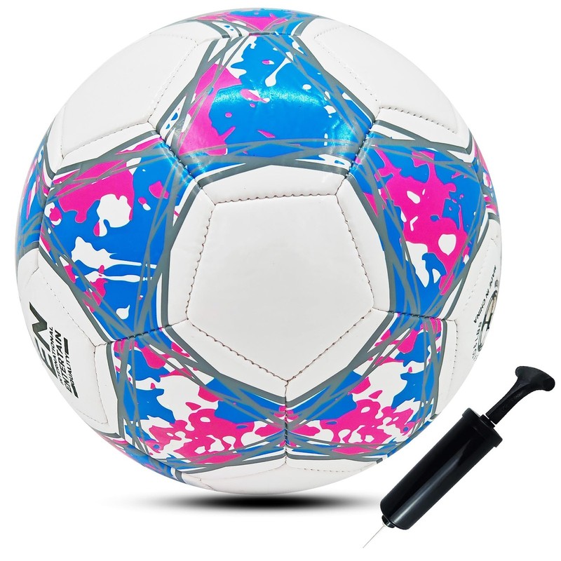 Soccer Balls Size 3, 4, 5 for Practice, Training, Indoor/Outdoor Use, Pump