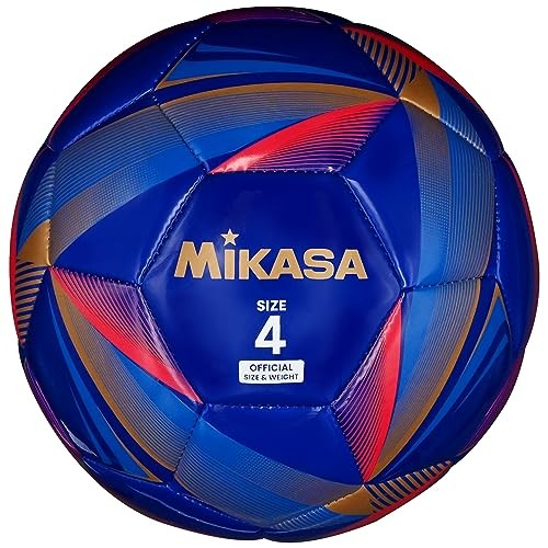 MIKASA Soccer Ball Foot ball Machine-Sewn Size 4 21cm 0.490-0.610 kgf/cm2 Blue