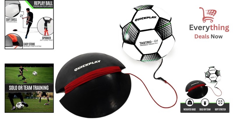 Replay Soccer Training Ball Adjustable Bungee System, Heavy Base, Indoor Outdoor gallery