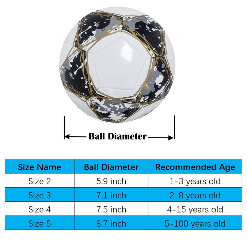 Size 5 Soccer Ball for Training Durable Leather, Indoor/Outdoor, Pump Included gallery