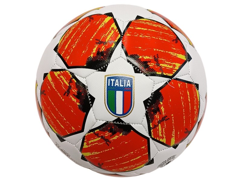 Football Italy Leather Size N° 5 Ball Blue Tricolor National