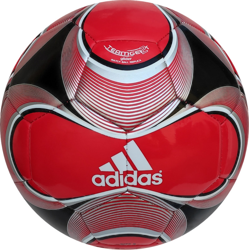 Adidas Teamgeist Training Ball Red Black Soccer Size 5 League Discontinued Model