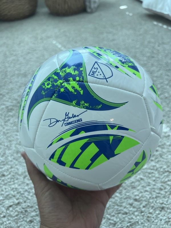 Adidas MLS Club Match Ball Replica Size 5 Soccer Ball White Green Blue JH1308