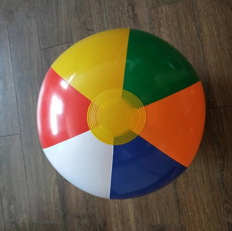 1pc Inflatable Beach Ball – 30/35/40cm Colorful PVC Pool Party Toy – NEW