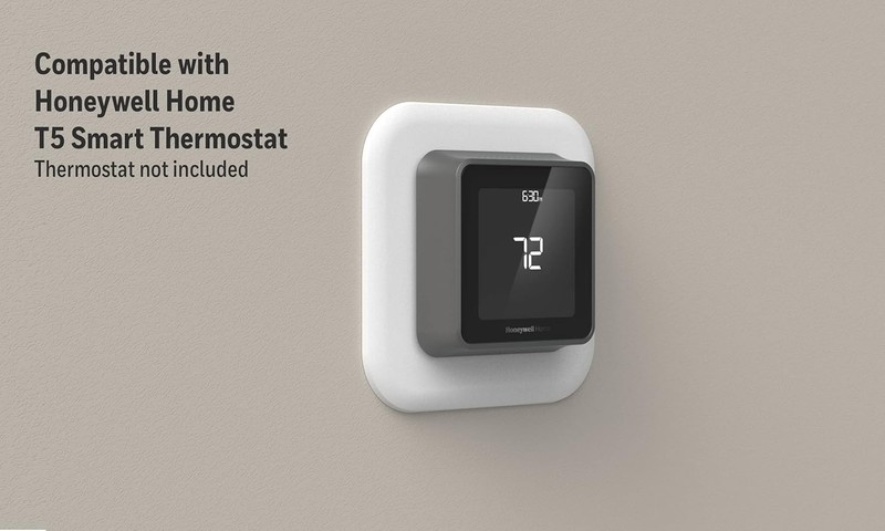 Large Cover Plate & Electrical Box Adaptor for T-Series Thermostats , White gallery