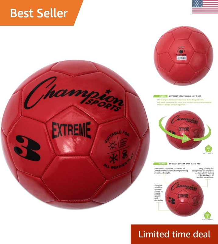All Weather Extreme Soccer Ball – Machine-Stitched Sizes 3, 4, 5 | Youth & Adult