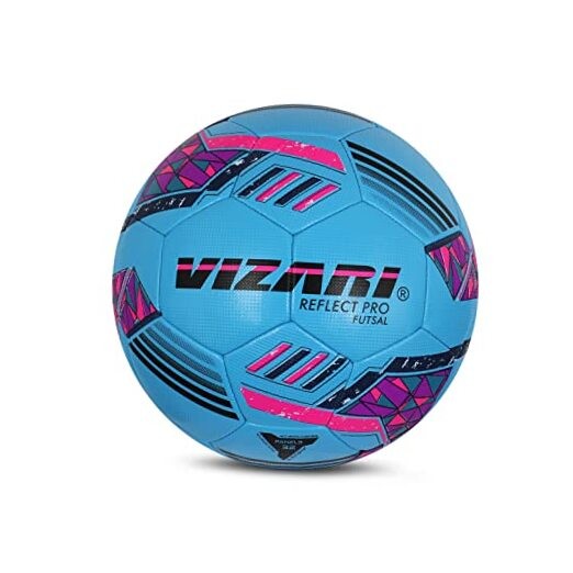 Reflect Pro Soccer Ball Size | Hand-Stitched Shiny TPU Sky Blue Pack of 1