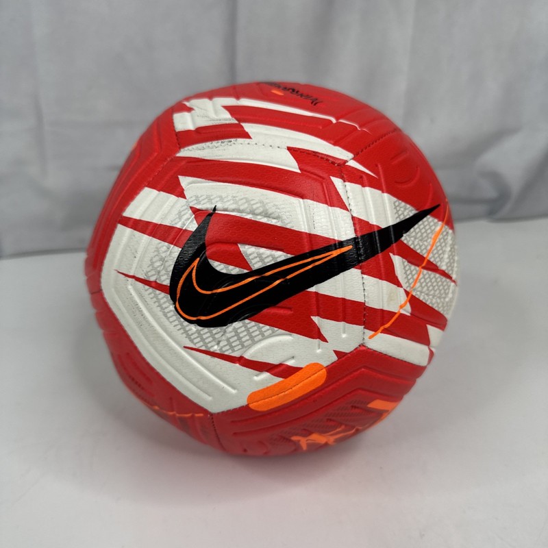 Nike CR7 Mercurial Soccer Ball Red Orange White Black Size 5