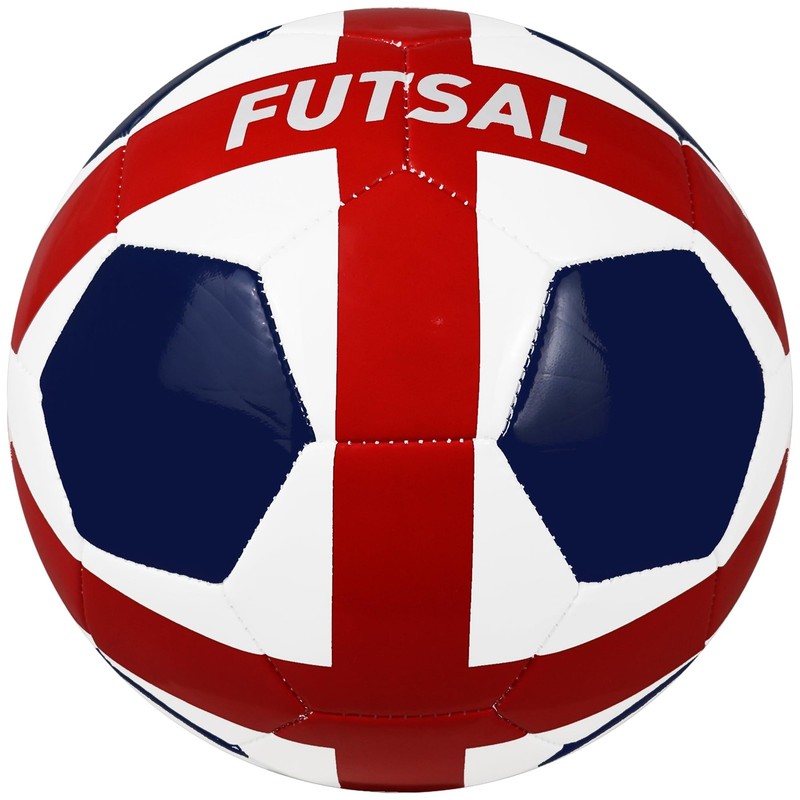 Size 4 Futsal Ball for Indoor Training and Games - Red, White, Blue gallery