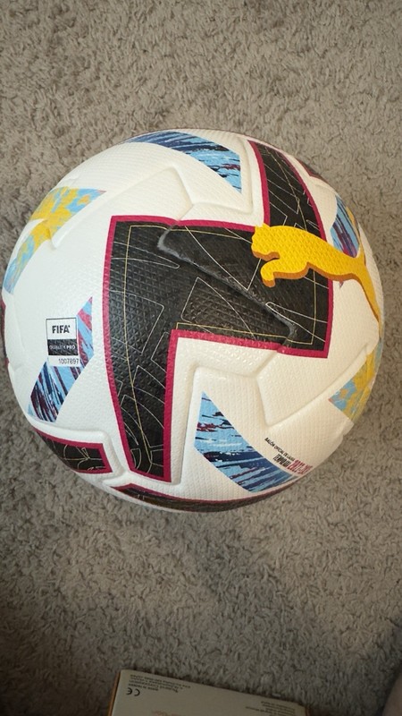 Puma Orbita La Liga 1 FIFA Pro Official Match Ball (Puma White/Beetroot Purple) gallery