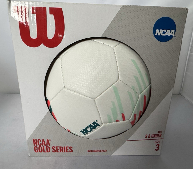 Wilson NCAA Gold Series Avid Match Play Size 3 Multi Color Soccer Ball Youth