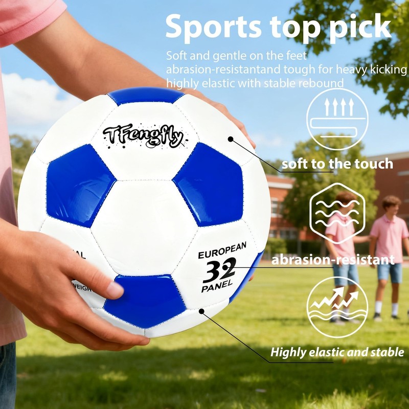 Size 5 Soccer Ball with Pump--Training Recreation Youth Soccer Ball Size 5 Th... gallery