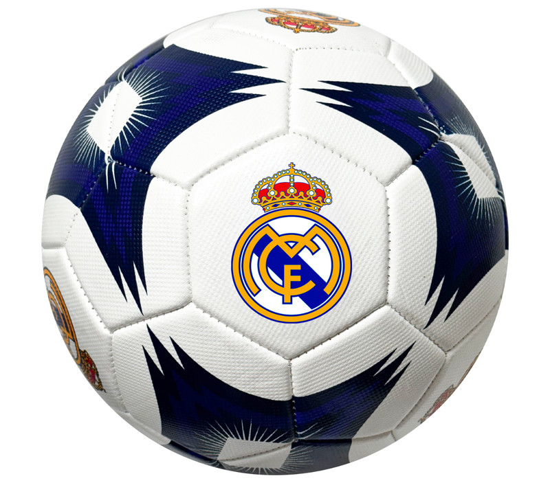 Real Madrid Soccer Ball, Size 2, White/Blue, Licensed