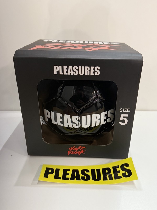 PLEASURES X DAFT PUNK HELMETS SOCCER BALL - BLACK gallery