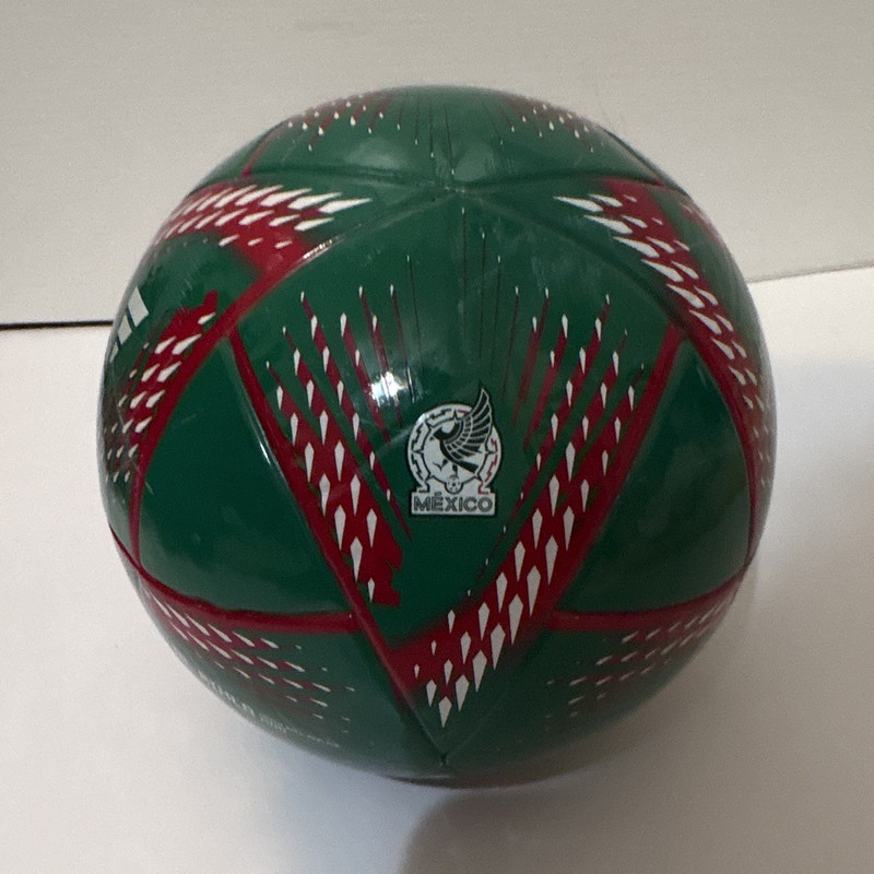 adidas Al Rihla Mini Mexico Soccer Ball Green Red White