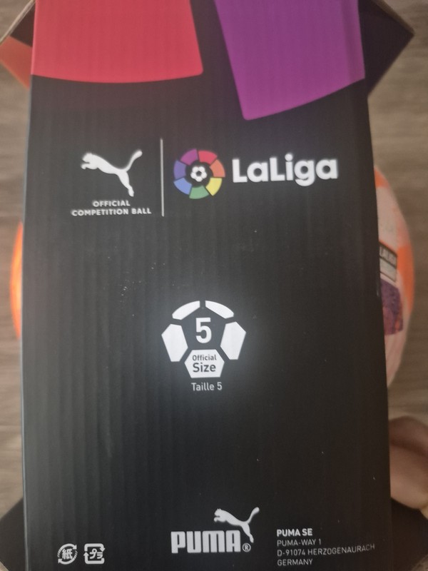 Puma Orbita LaLiga1 FIFA Quality Pro Football Soccer Ball Sports Size 5 Orange gallery