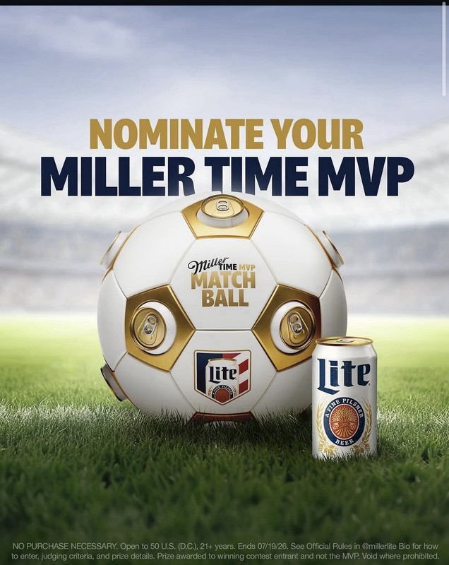 Miller Lite Miller Time MVP Match Ball Collectible Soccer SHIPS FAST gallery