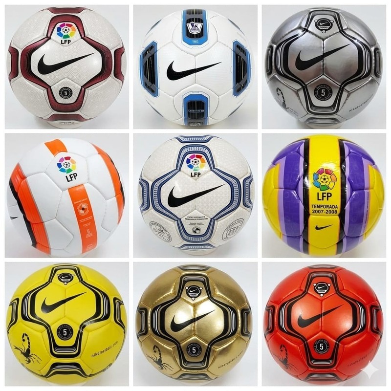Set 9 Pcs Nike Historical collection Balls Official Match Soccer Balls Size 5