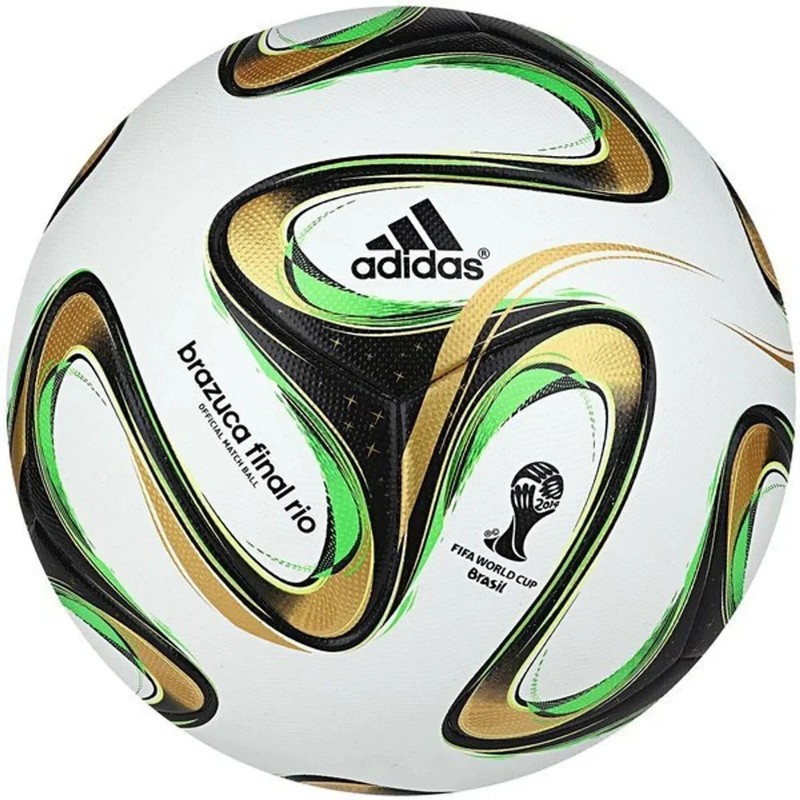 ADIDAS BRAZUCA FINAL RIO 2014 FIFA WORLD CUP FOOTBALL SOCCER MATCH BALL SIZE 5