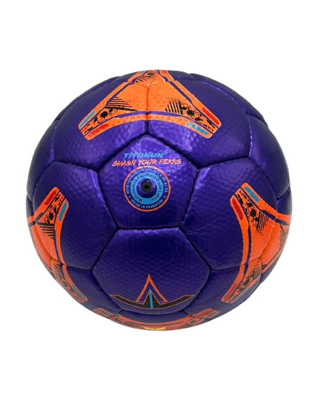 TITANUN IMPERIOR premium A+ quality ( Purple and Orange) Futsal size-4 gallery
