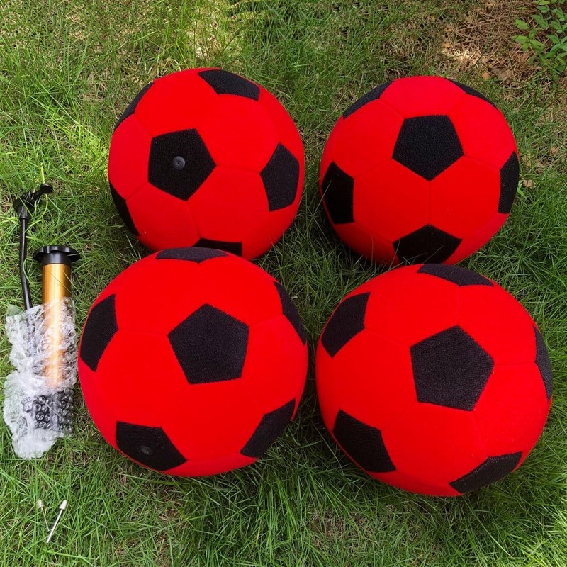 Inflatable Sticky Soccer Ball Kick Darts Balls Training Felt Soccer W/Hand Pumps gallery